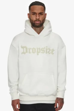 Hoodie<Dropsize Heavy Oversize Frottee Embo Hoodie Cream
