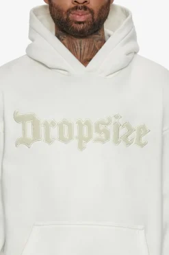 Hoodie<Dropsize Heavy Oversize Frottee Embo Hoodie Cream