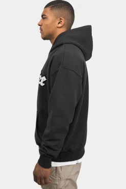 Hoodie<Dropsize Heavy Oversize Frottee Embo Hoodie Washed Black