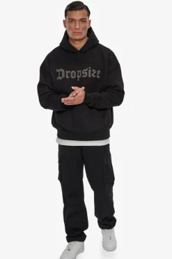 Hoodie<Dropsize Heavy Oversize Frottee Embo Hoodie Black