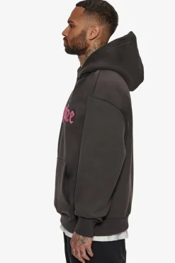 Hoodie<Dropsize Heavy Oversize Frottee Hoodie Washed Black
