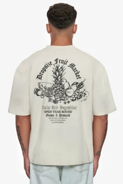 T-Shirt<Dropsize Heavy Oversize Fruit Market T-Shirt Coconut Milk