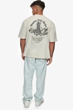 T-Shirt<Dropsize Heavy Oversize Fruit Market T-Shirt Coconut Milk