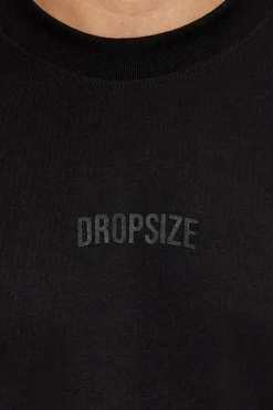 T-Shirt<Dropsize Heavy Oversize Hd Logo T-Shirt Black