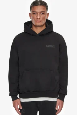 Hoodie<Dropsize Heavy Oversize Hd Print Hoodie Black