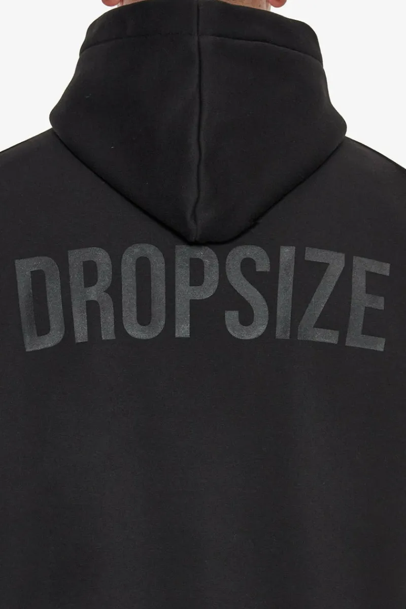 Hoodie<Dropsize Heavy Oversize Hd Print Hoodie Black