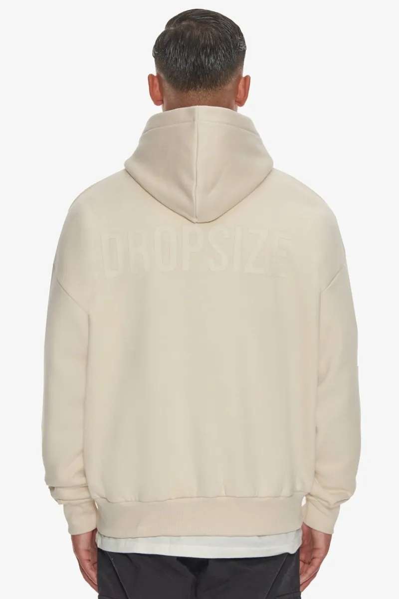 Hoodie<Dropsize Heavy Oversize Hd Print Hoodie Coconut Milk