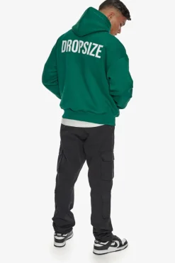 Hoodie<Dropsize Heavy Oversize Hd Print Hoodie Green / White