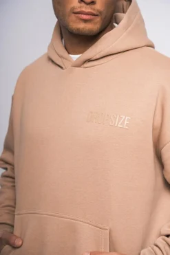 Hoodie<Dropsize Heavy Oversize Hd Print Hoodie Beige