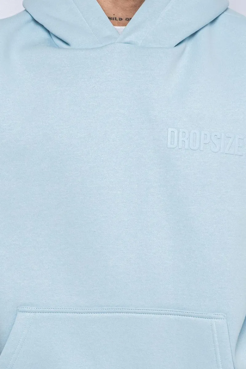 Hoodie<Dropsize Heavy Oversize Hd Print Hoodie Baby Blue