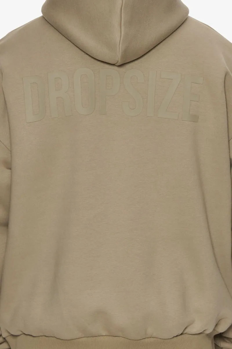 Hoodie<Dropsize Heavy Oversize Hd Print Hoodie Weathered Teak