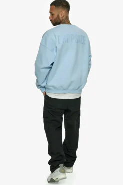 Sweater<Dropsize Heavy Oversize Hd Print Sweater Baby Blue