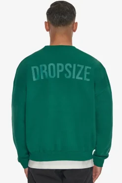 Sweater<Dropsize Heavy Oversize Hd Print Sweater Green