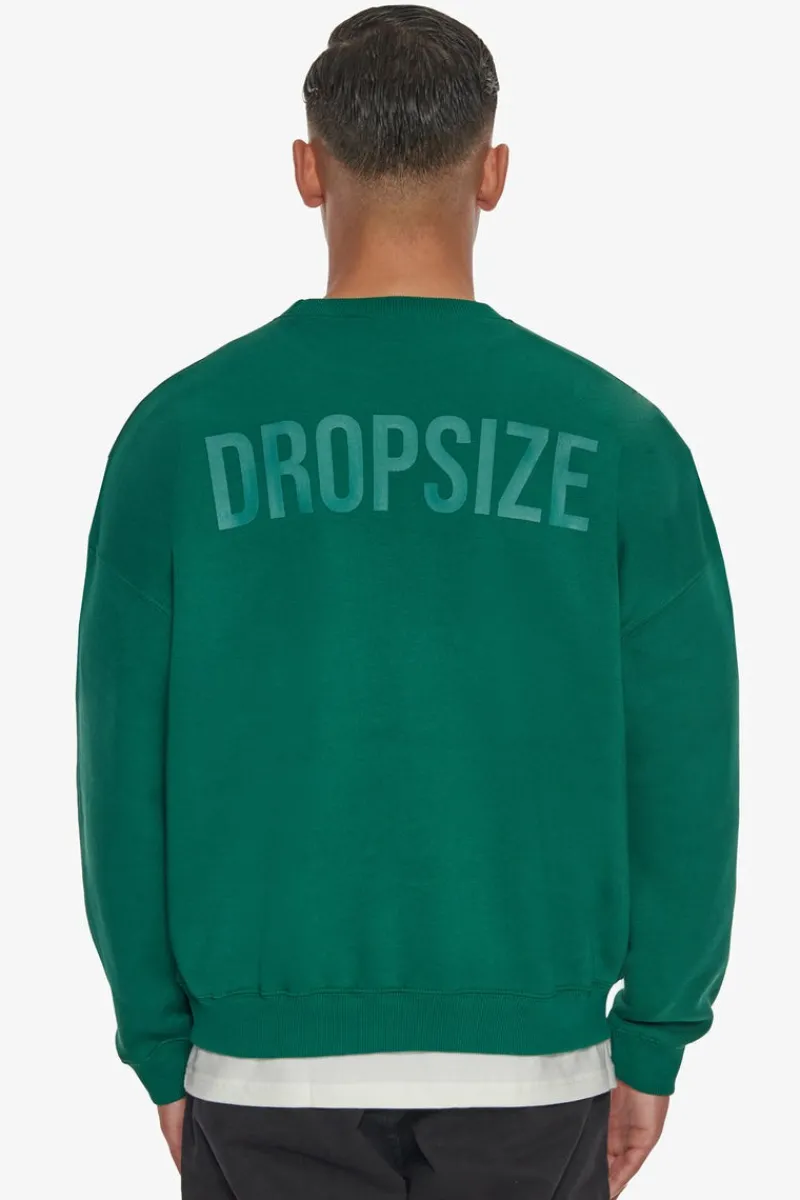 Sweater<Dropsize Heavy Oversize Hd Print Sweater Green