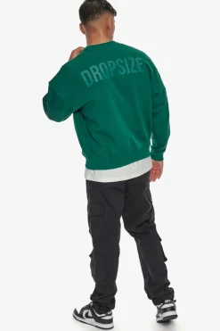 Sweater<Dropsize Heavy Oversize Hd Print Sweater Green