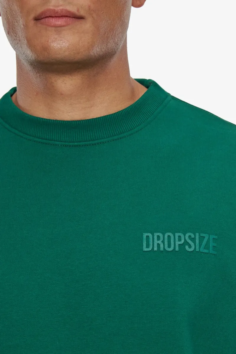 Sweater<Dropsize Heavy Oversize Hd Print Sweater Green