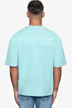 T-Shirt<Dropsize Heavy Oversize Hd Print T-Shirt Turquoise