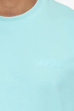 T-Shirt<Dropsize Heavy Oversize Hd Print T-Shirt Turquoise
