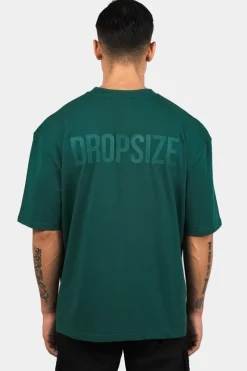 T-Shirt<Dropsize Heavy Oversize Hd Print T-Shirt Green