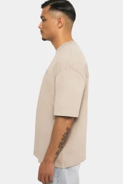 T-Shirt<Dropsize Heavy Oversize Hd Print T-Shirt Stone