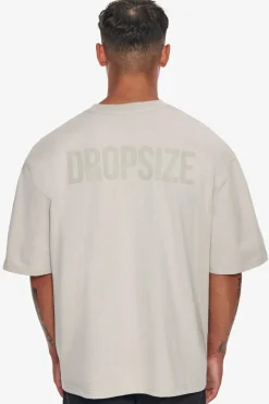 T-Shirt<Dropsize Heavy Oversize Hd Print T-Shirt Moonbeam