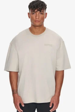 T-Shirt<Dropsize Heavy Oversize Hd Print T-Shirt Moonbeam