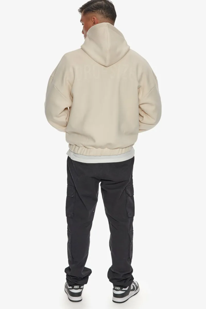 Zipper<Dropsize Heavy Oversize Hd Print Zip Hoodie Coconut