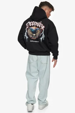 Hoodie<Dropsize Heavy Oversize Hunting Season Eagle Hoodie Black
