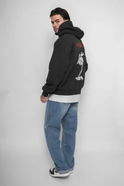 Hoodie<Dropsize Heavy Oversize In God We Trust Hoodie Washed Black