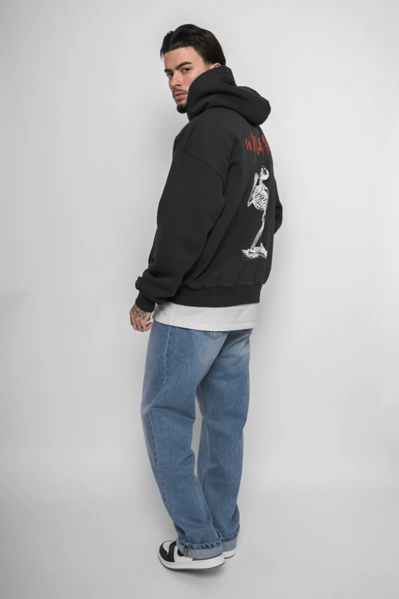 Hoodie<Dropsize Heavy Oversize In God We Trust Hoodie Washed Black