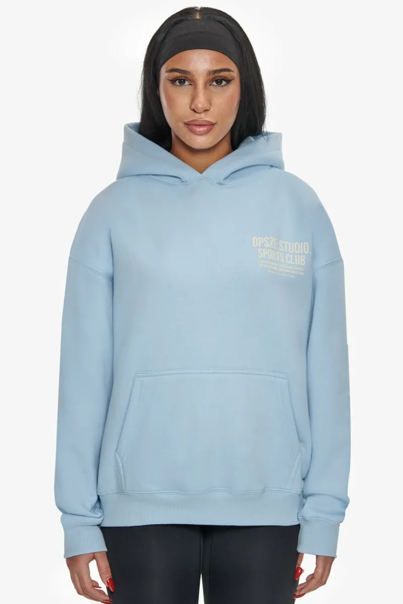 Frauen<Dropsize Heavy Oversize Ladies Sportsclub Hoodie Baby Blue