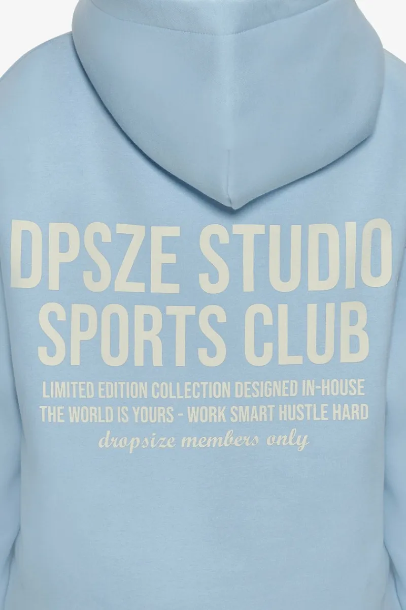 Frauen<Dropsize Heavy Oversize Ladies Sportsclub Hoodie Baby Blue