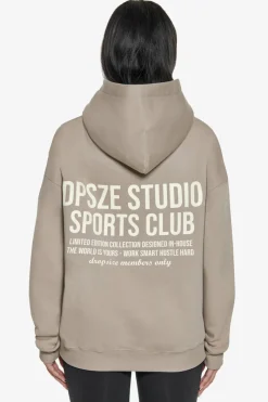 Frauen<Dropsize Heavy Oversize Ladies Sportsclub Hoodie Beige