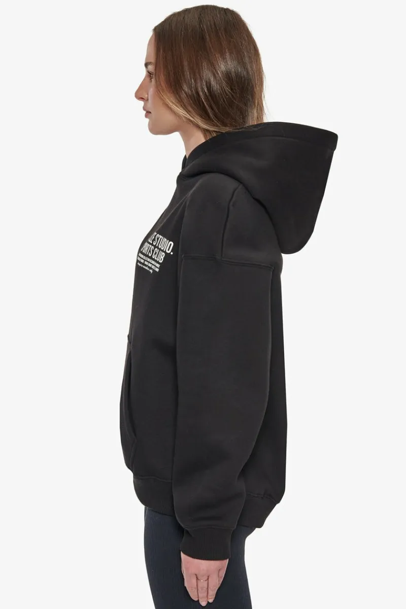 Frauen<Dropsize Heavy Oversize Ladies Sportsclub Hoodie Black