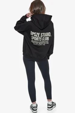 Frauen<Dropsize Heavy Oversize Ladies Sportsclub Hoodie Black