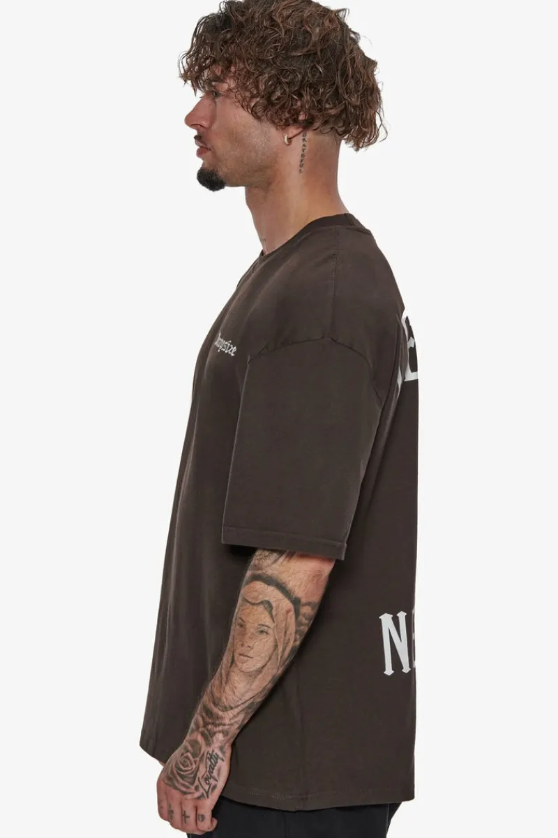 T-Shirt<Dropsize Heavy Oversize Legends Never Die T-Shirt Washed Black
