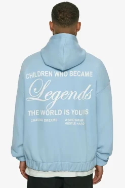 Zipper<Dropsize Heavy Oversize Legends Zip Hoodie Baby Blue