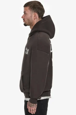 Hoodie<Dropsize Heavy Oversize Letters Hoodie Washed Black