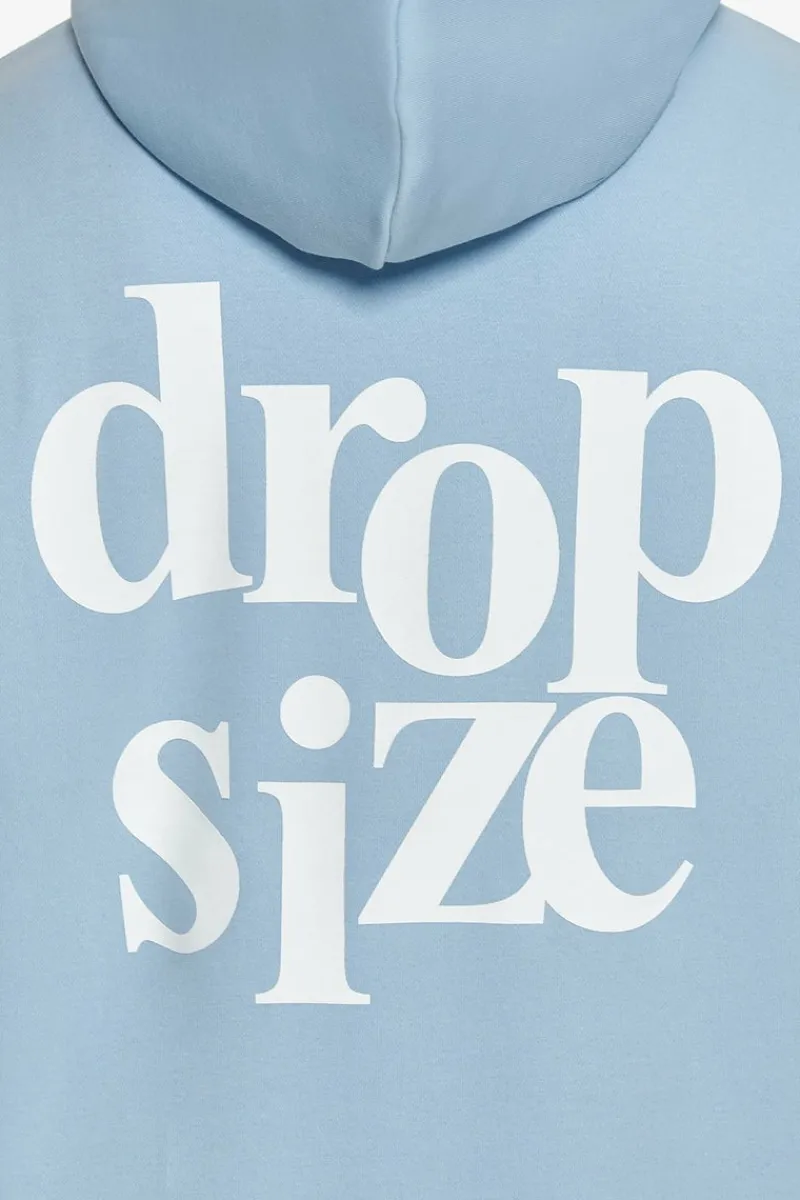 Hoodie<Dropsize Heavy Oversize Letters Hoodie Baby Blue / Cream