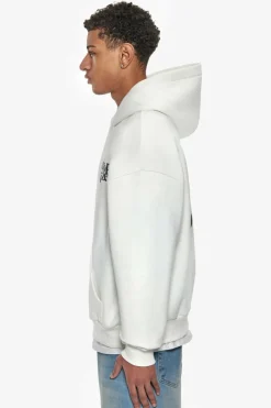 Hoodie<Dropsize Heavy Oversize Letters Hoodie Cream White / Steel Grey