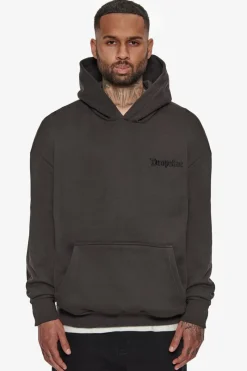 Hoodie<Dropsize Heavy Oversize Live Life Hoodie Washed Black