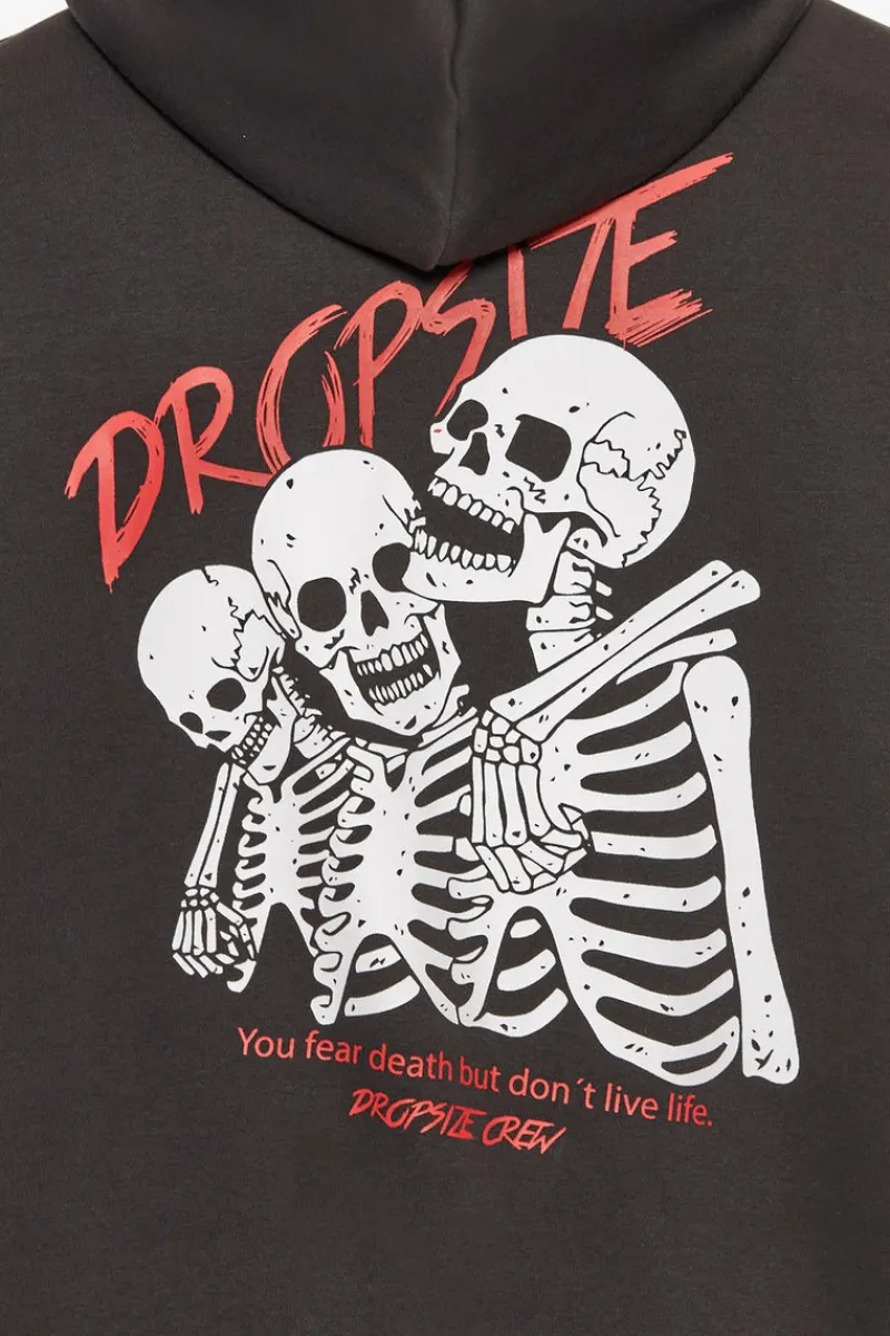 Hoodie<Dropsize Heavy Oversize Live Life Hoodie Washed Black