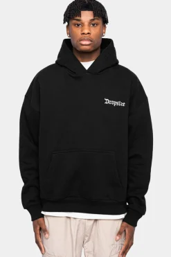 Hoodie<Dropsize Heavy Oversize Logo Backprint Hoodie Black