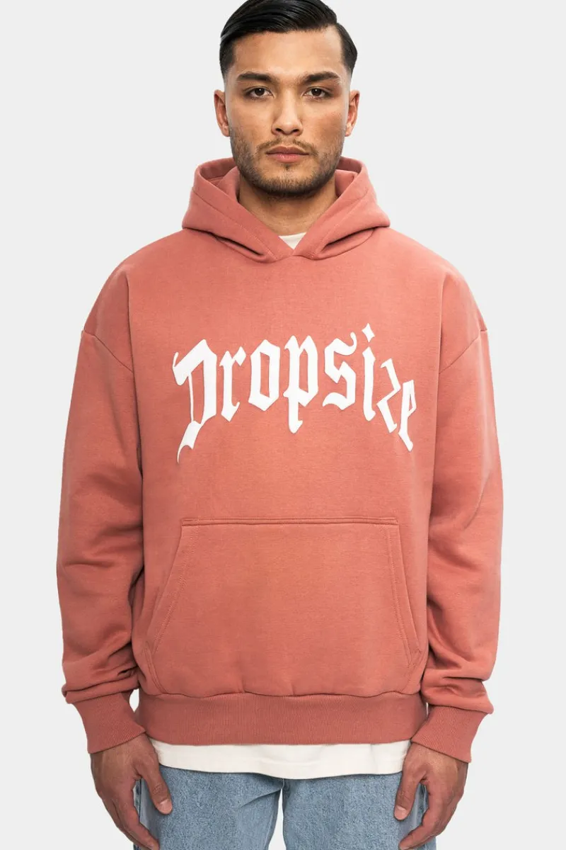 Hoodie<Dropsize Heavy Oversize Logo Design Hoodie Clay