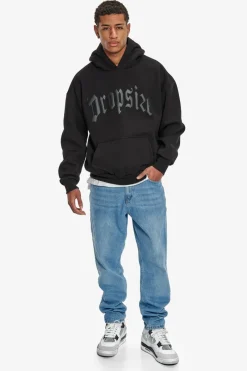 Hoodie<Dropsize Heavy Oversize Logo Puffer Print Hoodie Black