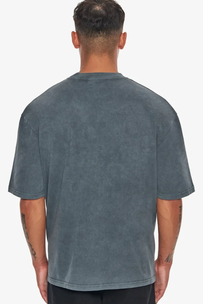 T-Shirt<Dropsize Heavy Oversize Logo Puffer Print T-Shirt Washed Grey