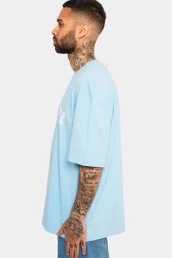 T-Shirt<Dropsize Heavy Oversize Logo T-Shirt Baby Blue