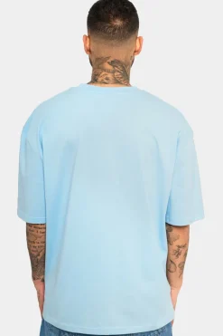 T-Shirt<Dropsize Heavy Oversize Logo T-Shirt Baby Blue