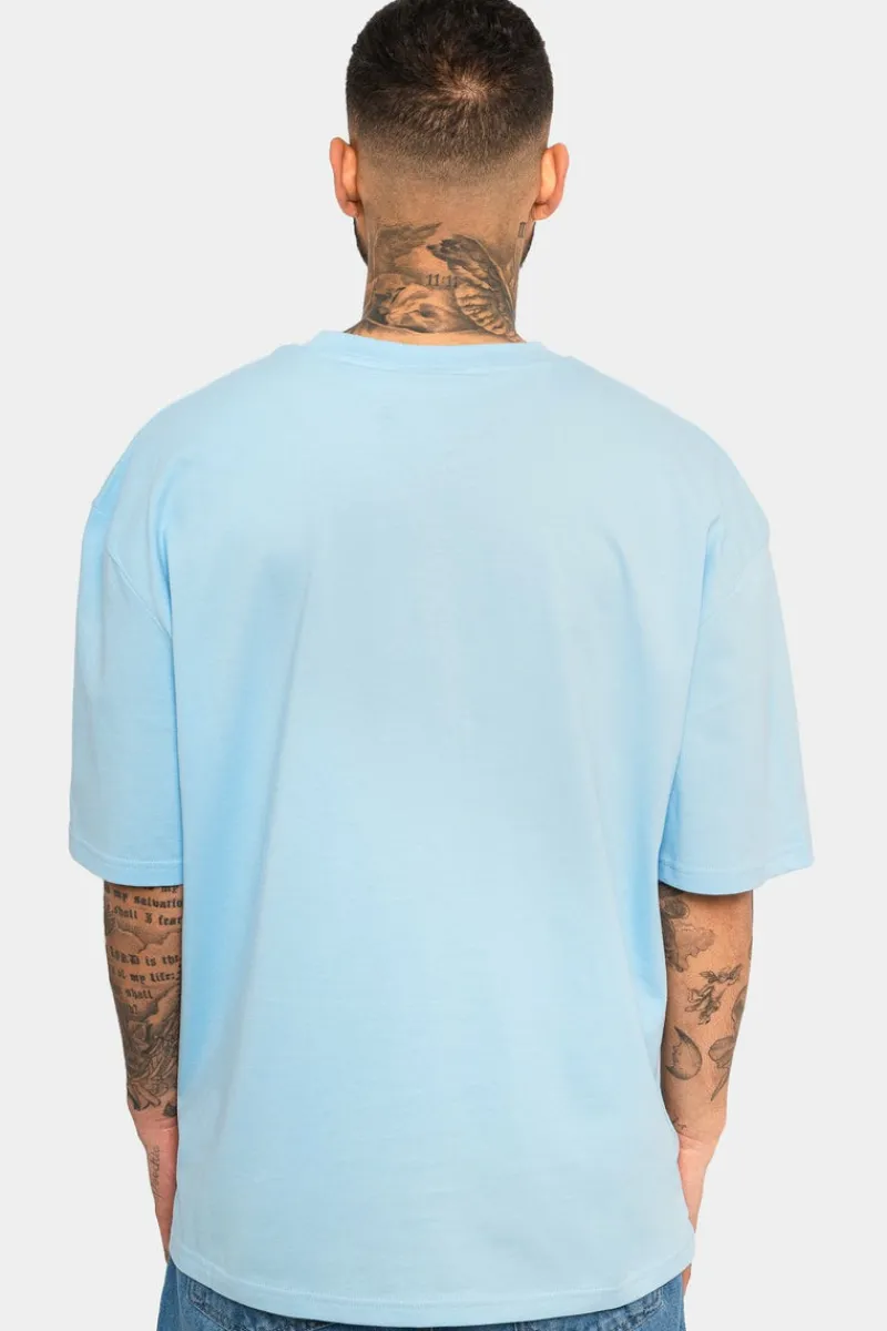T-Shirt<Dropsize Heavy Oversize Logo T-Shirt Baby Blue