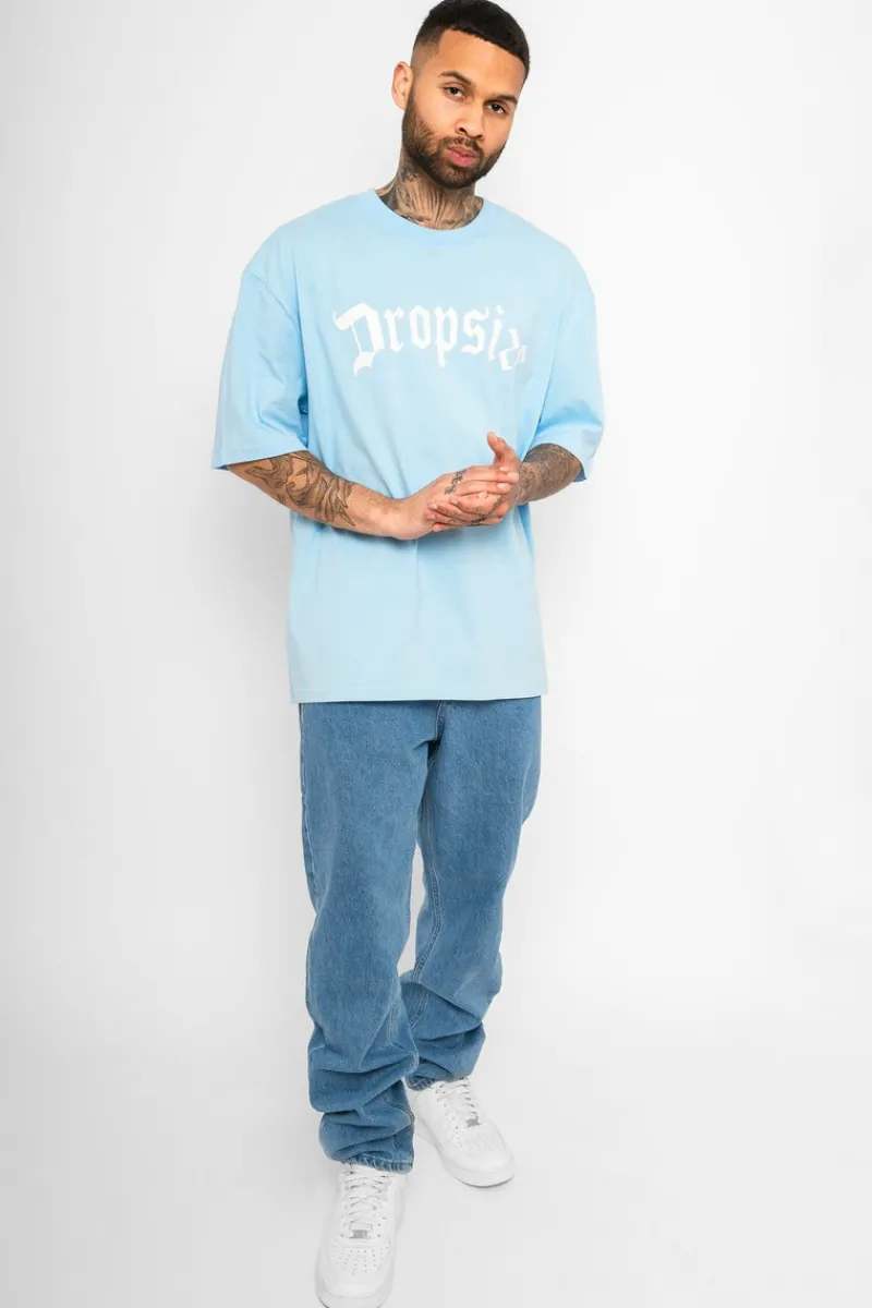 T-Shirt<Dropsize Heavy Oversize Logo T-Shirt Baby Blue
